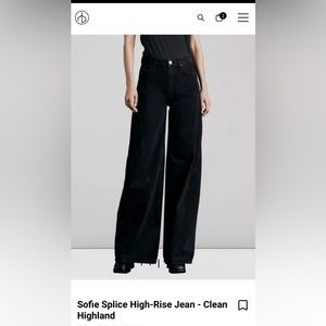 Rag & Bone NEVER WORN high rise black jeans - size 24